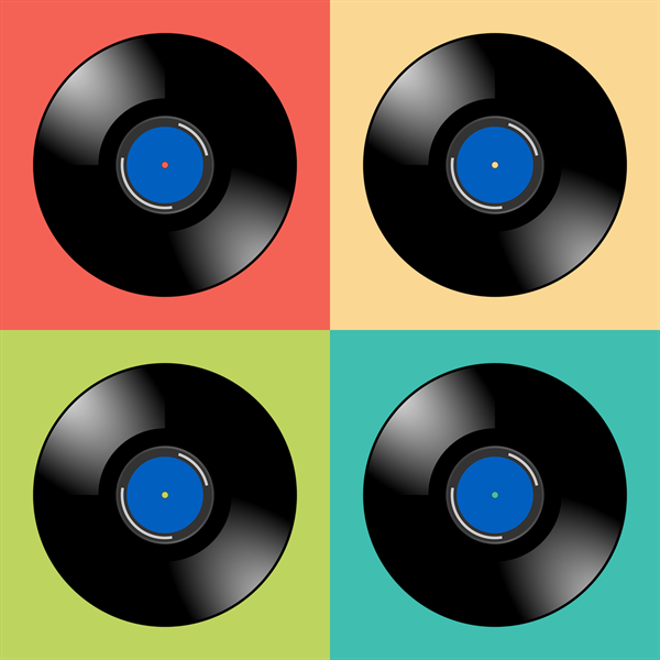 Retro Vinyl Record photo editor template