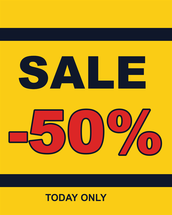 Sale Fifty photo editor template