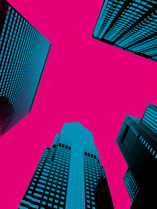 Skyscrapers photo editor template