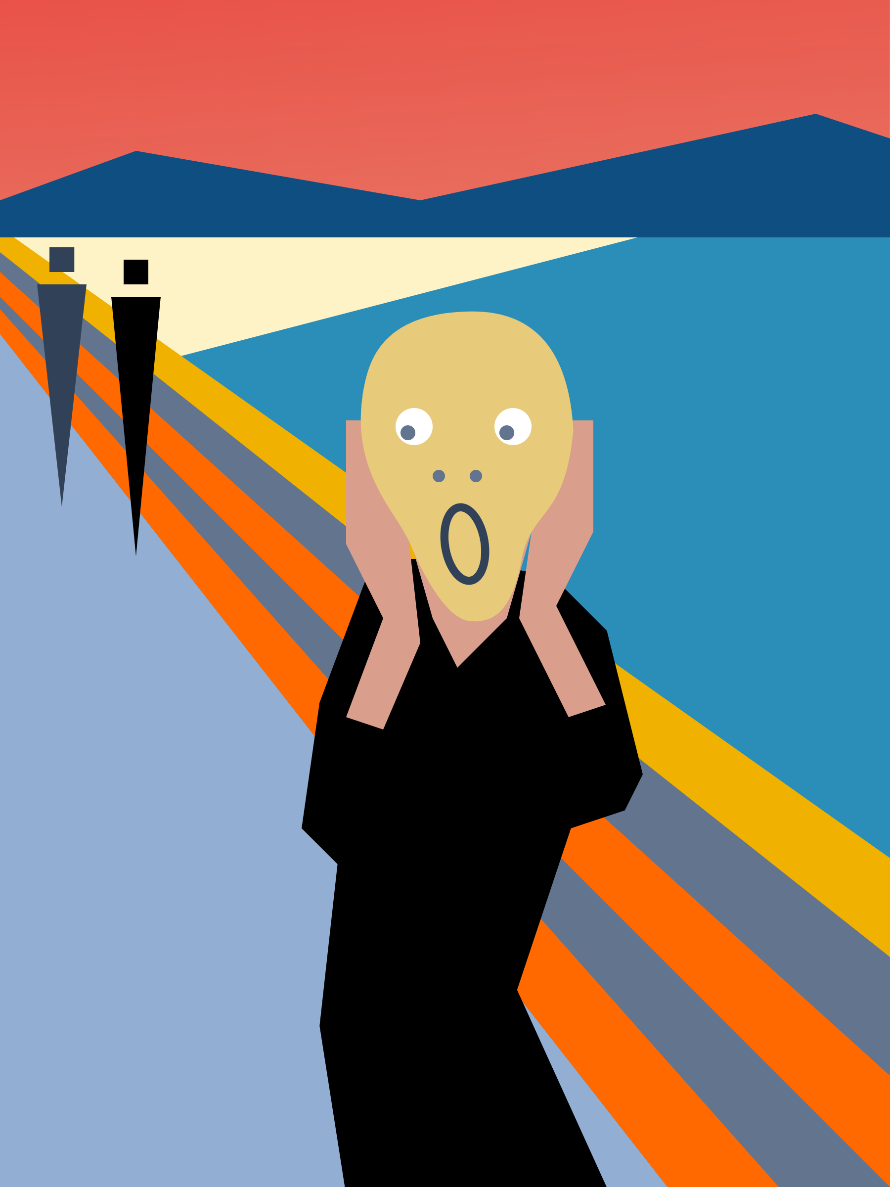 The Scream photo editor template