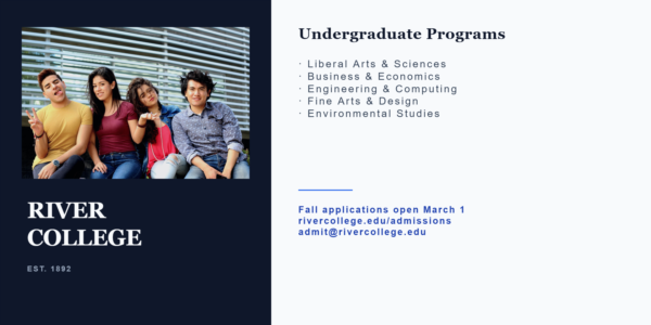 PictorX template - University Flyer