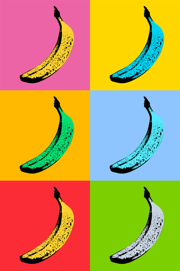 Warhol Bananas photo editor template