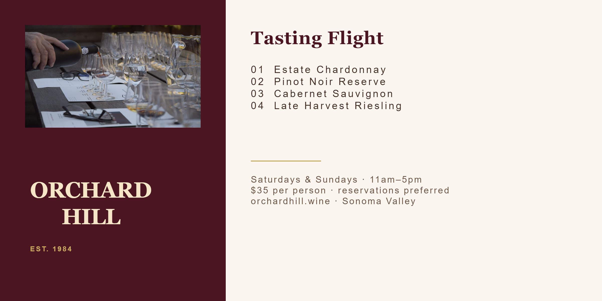PictorX template - Wine Tasting Flyer